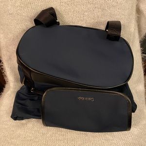Calvin Klein dark navy blue backpack (gently used)